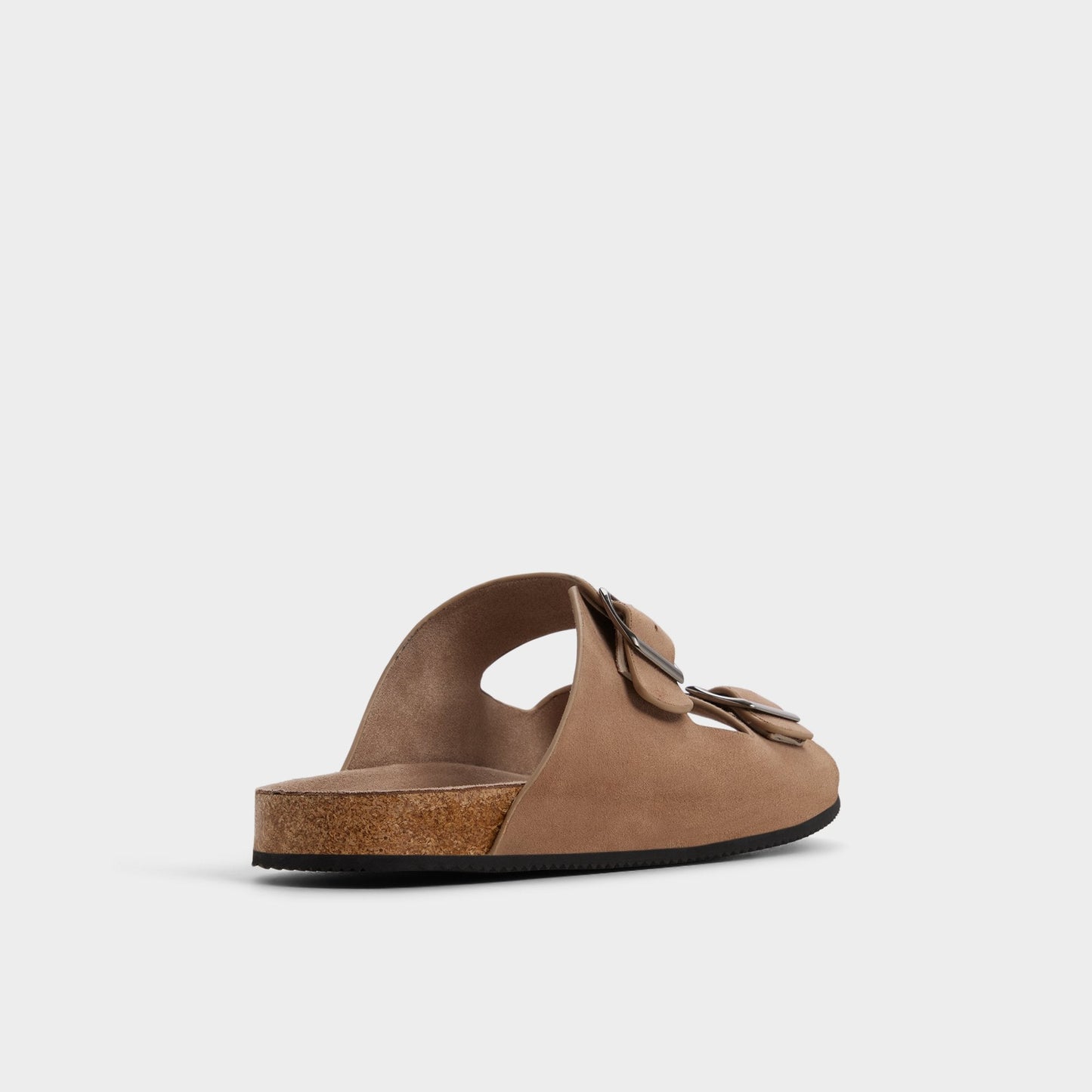Agustin in Dark Beige - Slide sandal - Dark beige