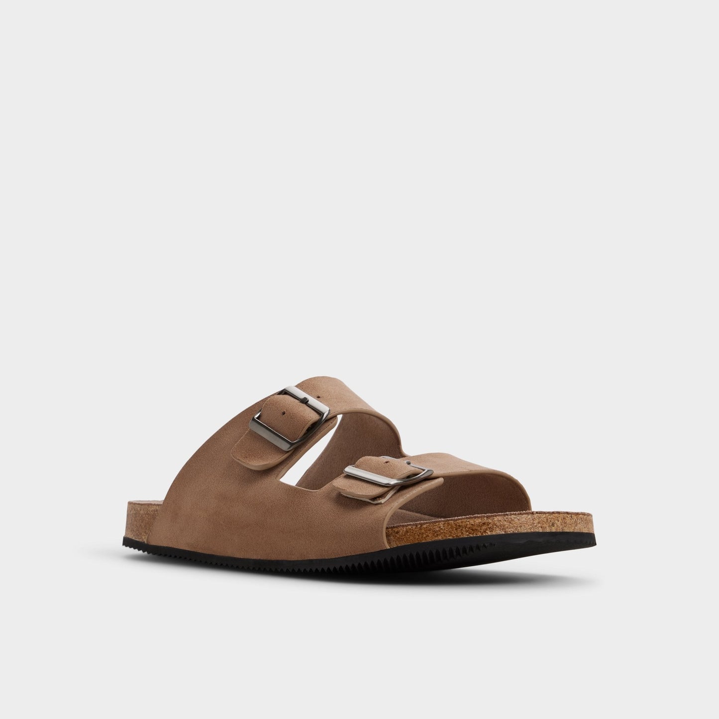 Agustin in Dark Beige - Slide sandal - Dark beige