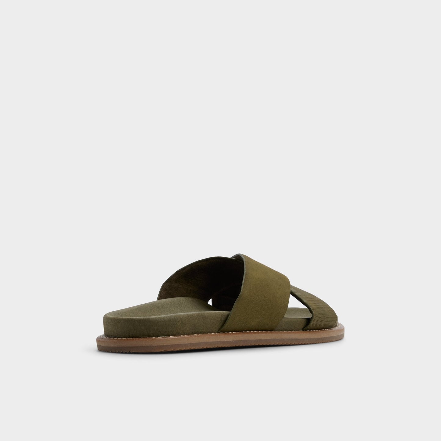 Marrin in Olive - Slide sandal - Olive