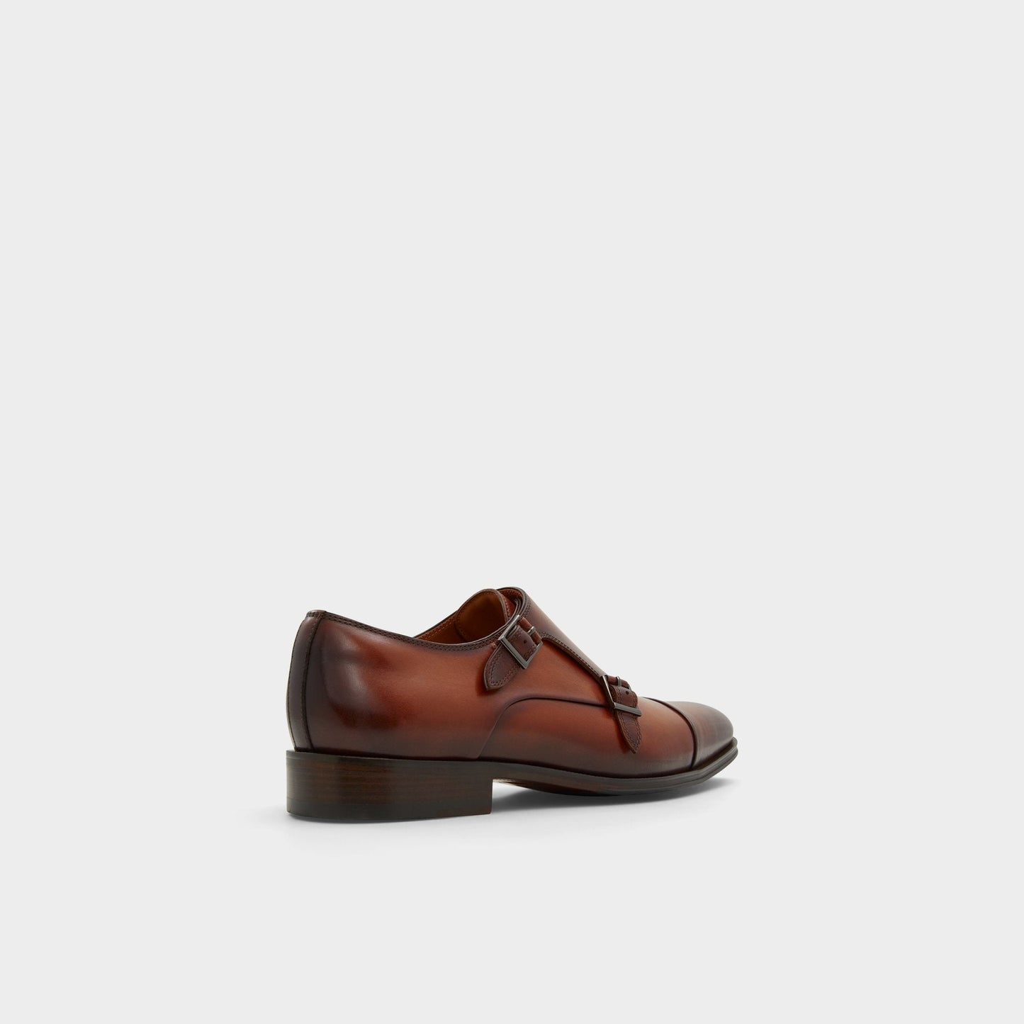Axwell Cognac Men's Dress Shoes - Monkstrap loafer - Cognac