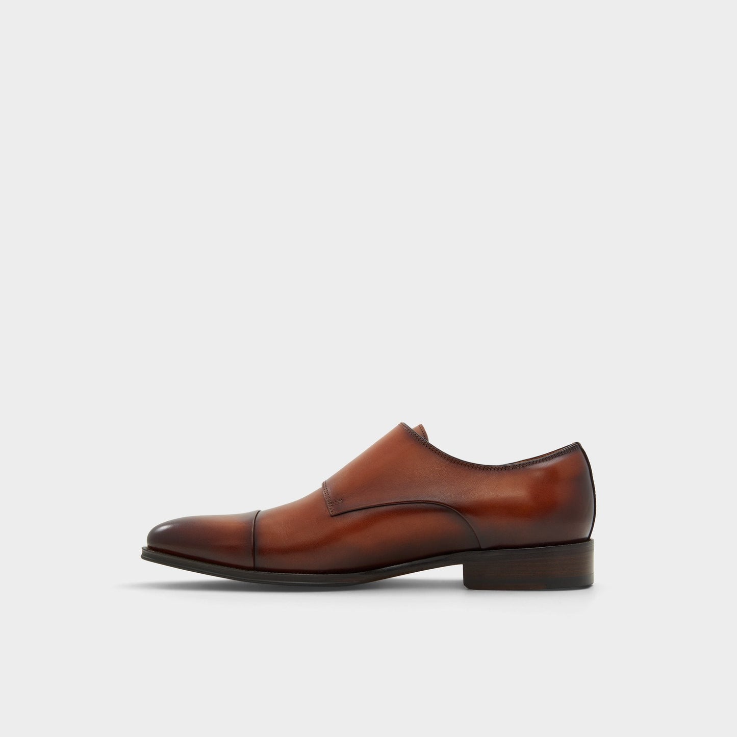 Axwell Cognac Men's Dress Shoes - Monkstrap loafer - Cognac