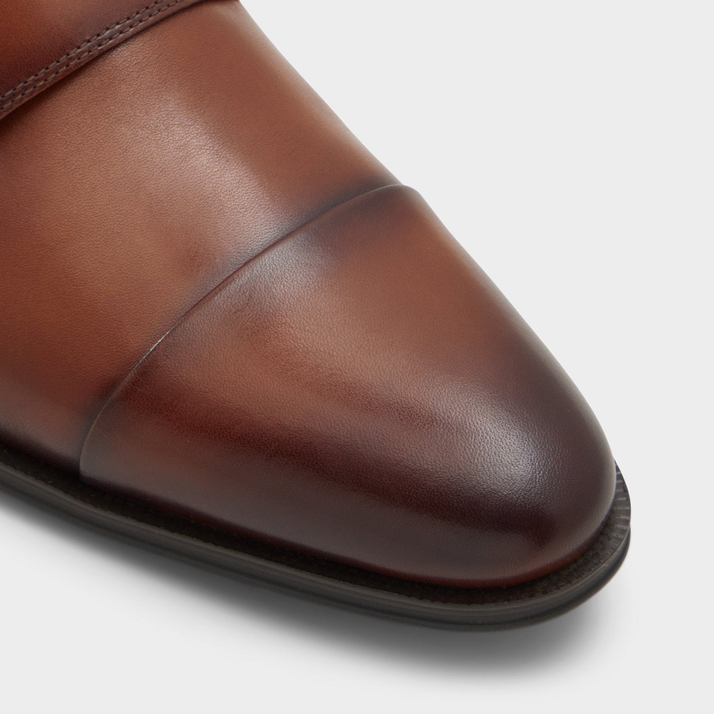 Axwell Cognac Men's Dress Shoes - Monkstrap loafer - Cognac