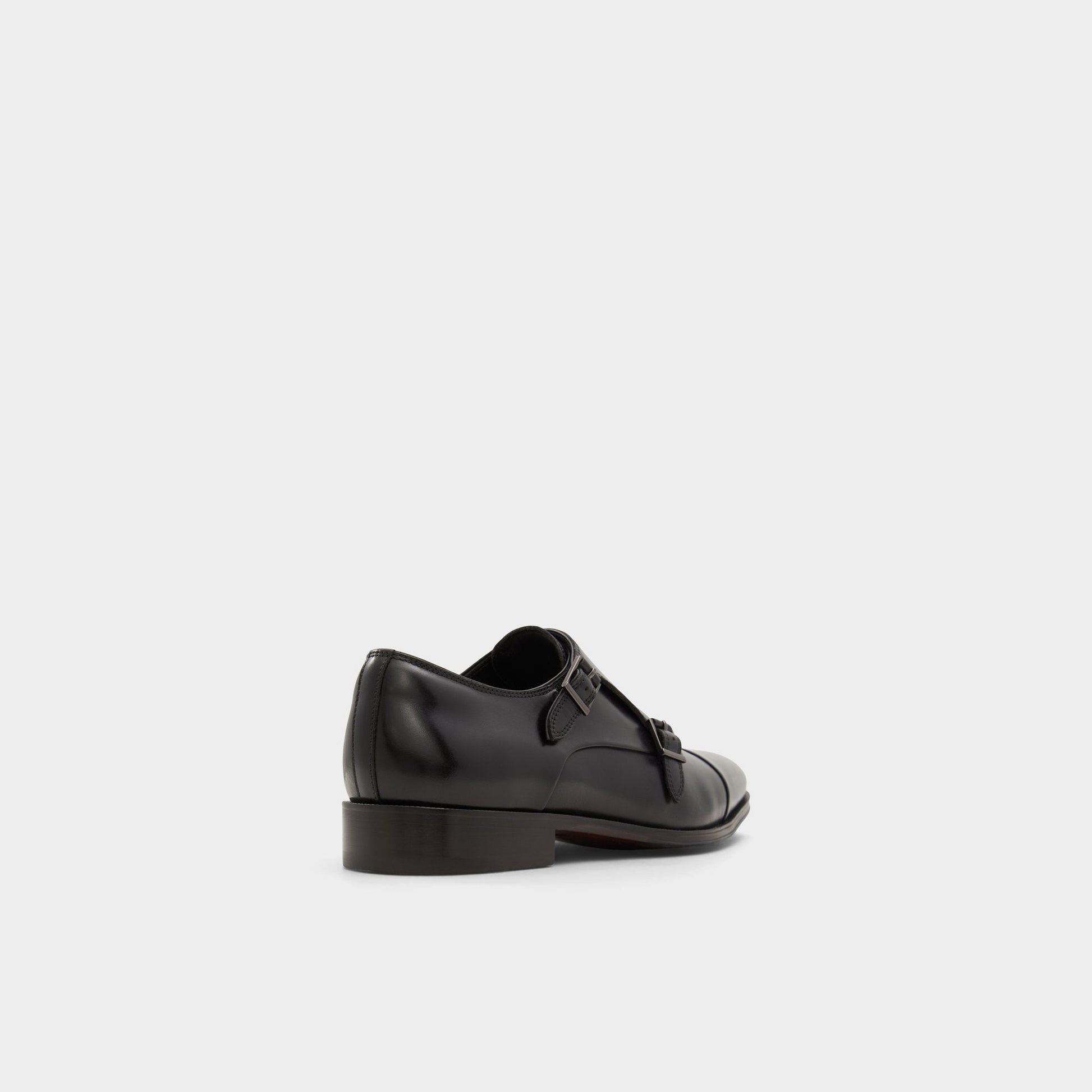 Axwell Black Men's Dress Shoes - Monkstrap loafer - Black