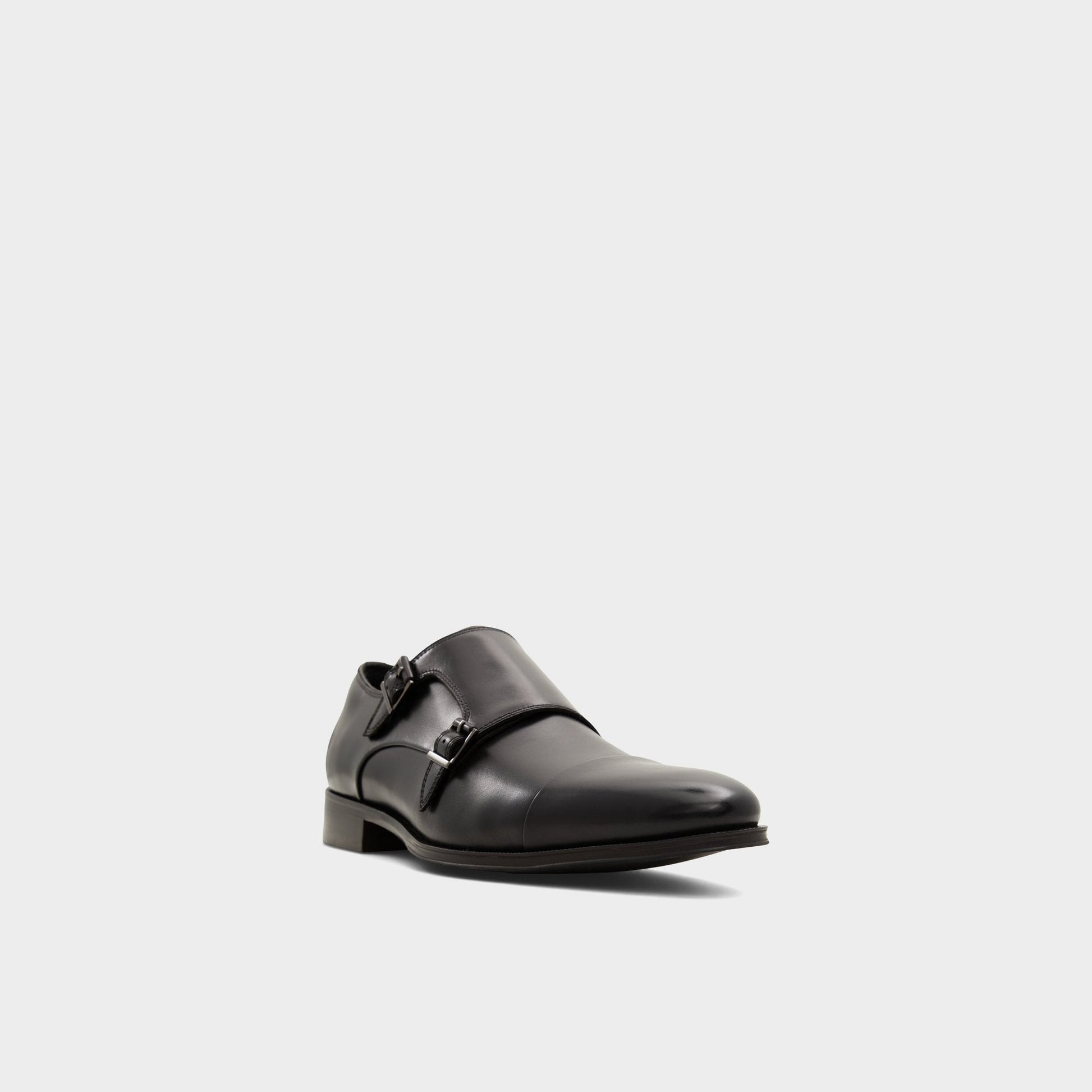Axwell Black Men's Dress Shoes - Monkstrap loafer - Black