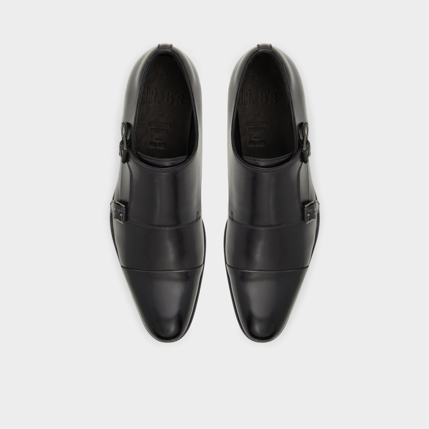 Axwell Black Men's Dress Shoes - Monkstrap loafer - Black