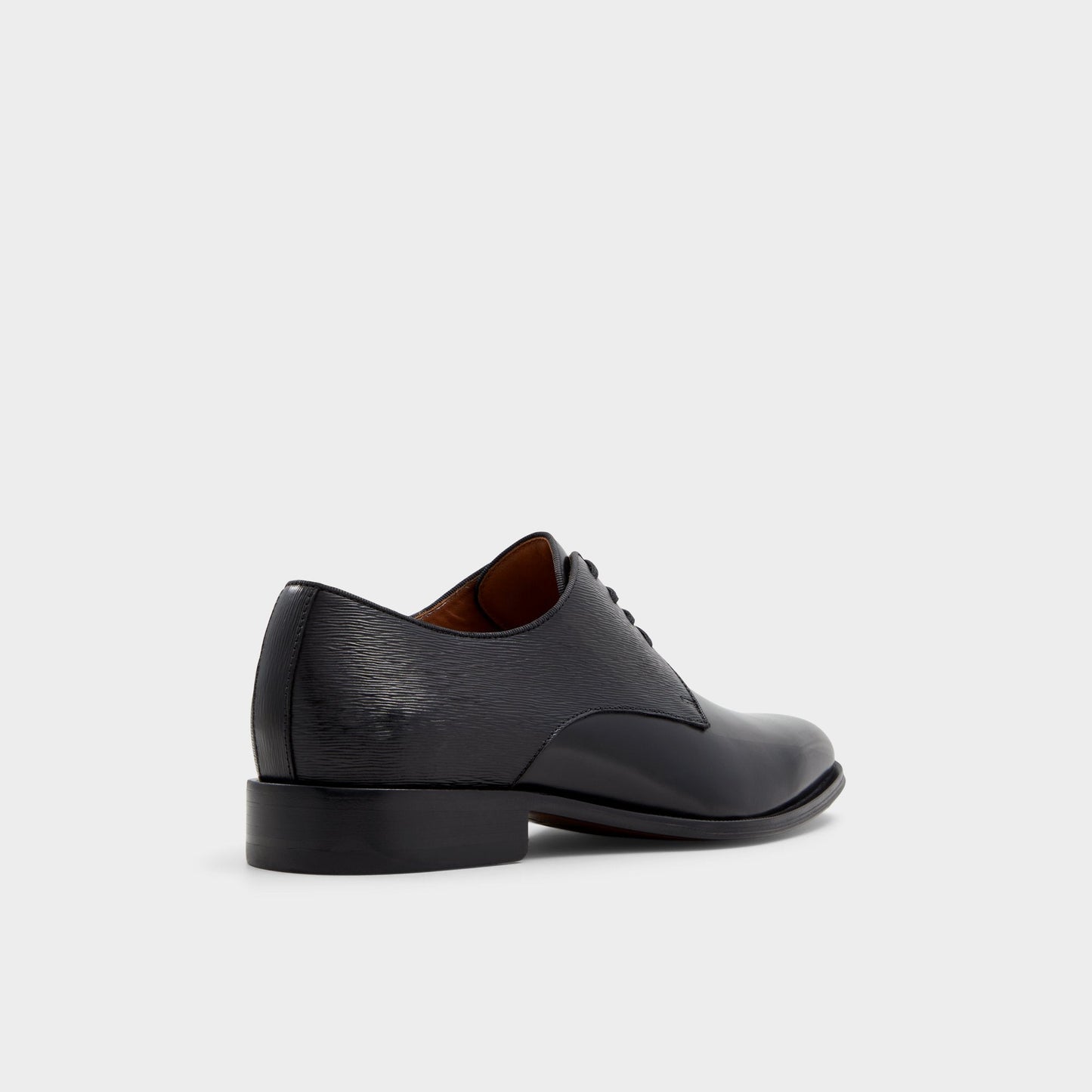 Halbart Black Leather Embossed Men's Oxfords & Lace-ups - Oxford shoe - Black