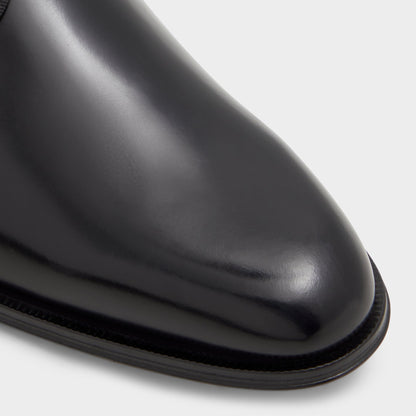 Halbart Black Leather Embossed Men's Oxfords & Lace-ups - Oxford shoe - Black