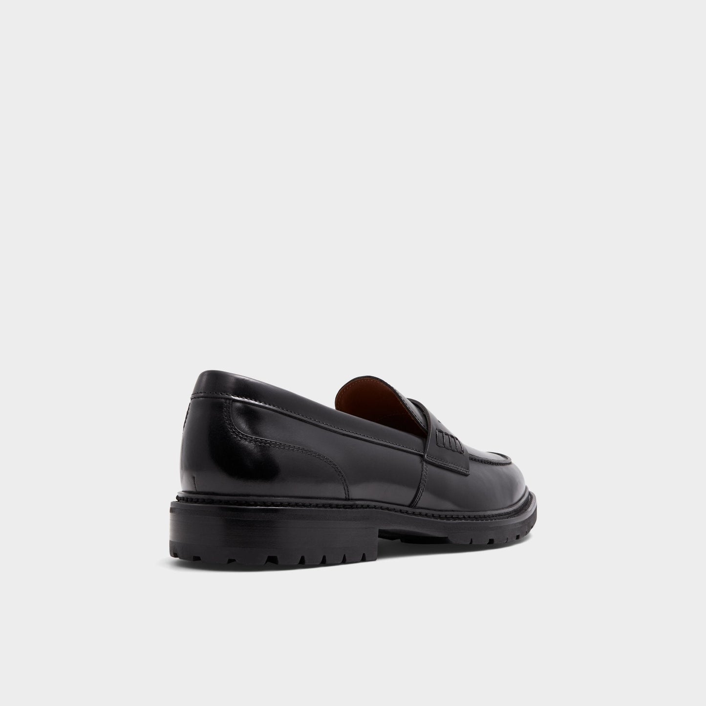 Aleris Black Men's Dress Shoes - Loafer, Lug sole - Black