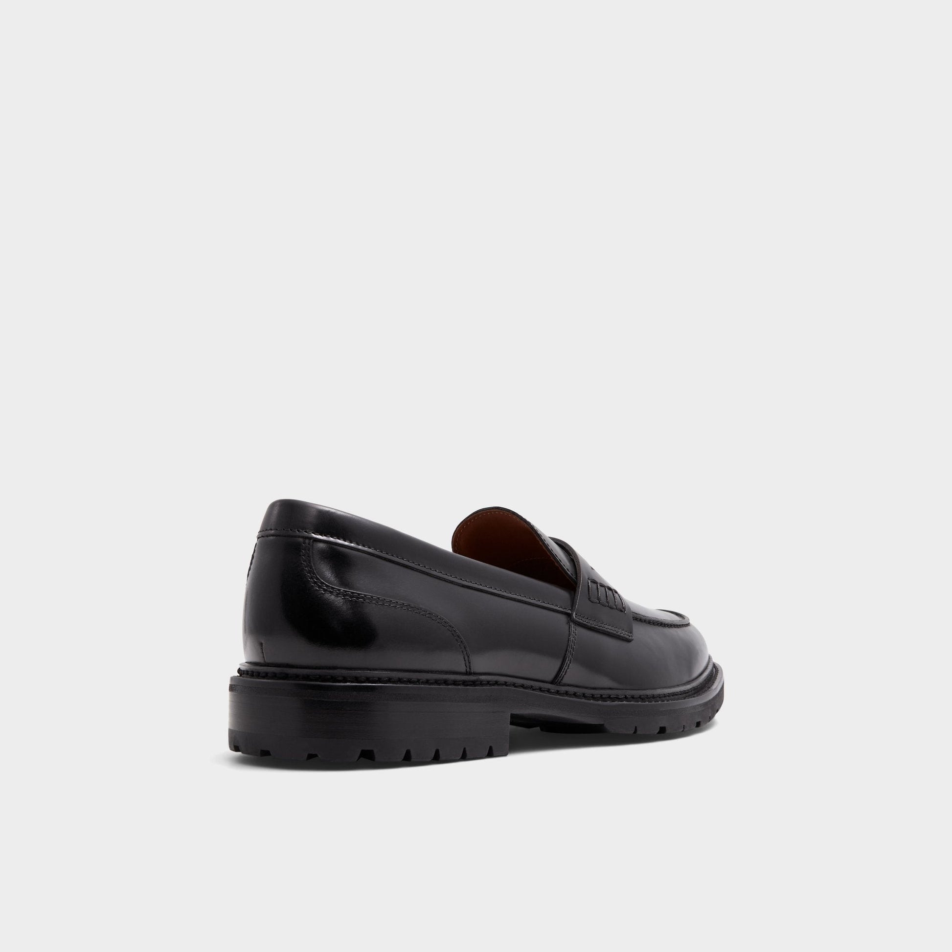 Aleris Black Men's Dress Shoes - Loafer, Lug sole - Black