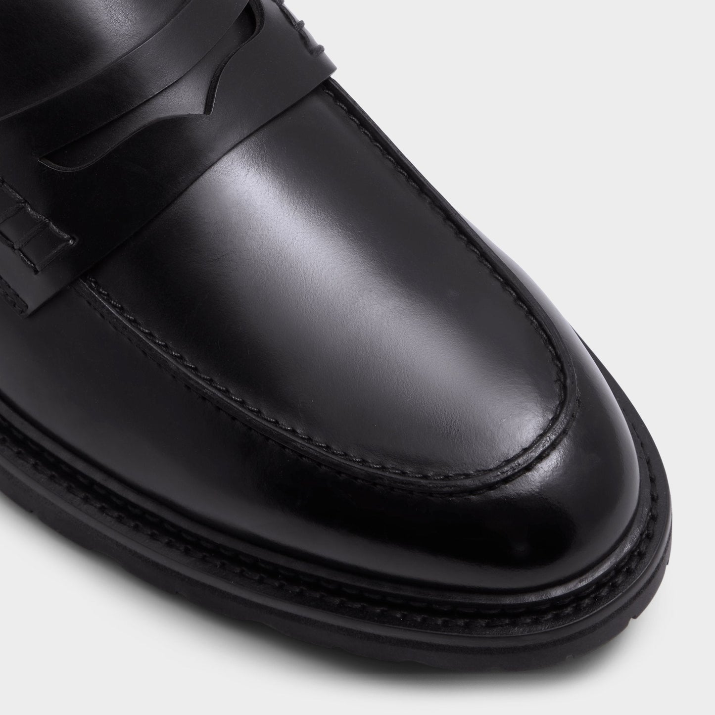 Aleris Black Men's Dress Shoes - Loafer, Lug sole - Black