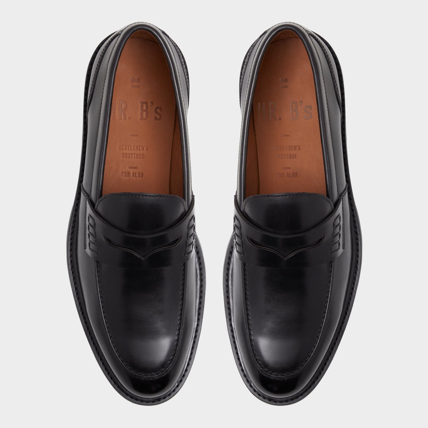 Aleris Black Men's Dress Shoes - Loafer, Lug sole - Black