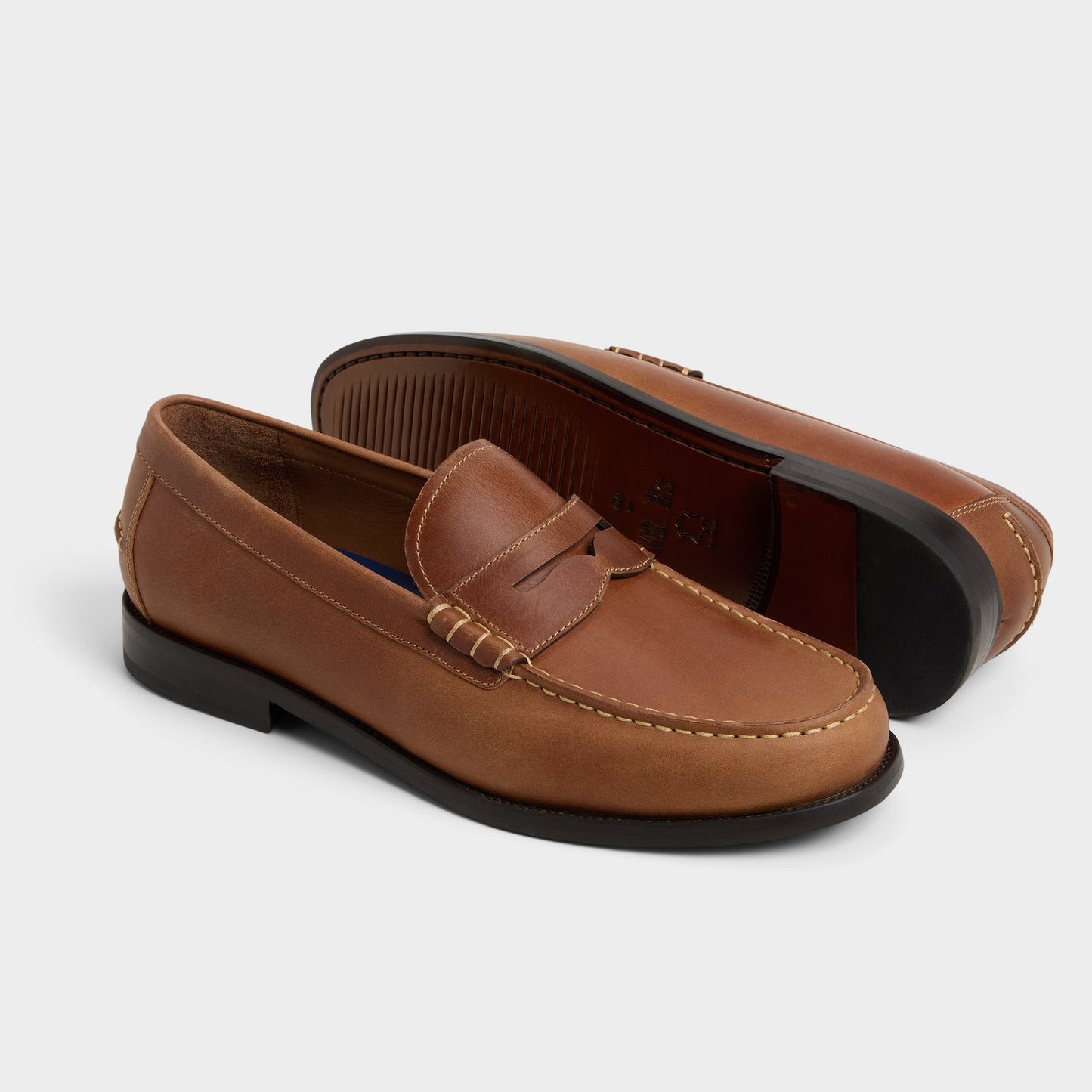 Jarom in Cognac - Loafer - Cognac