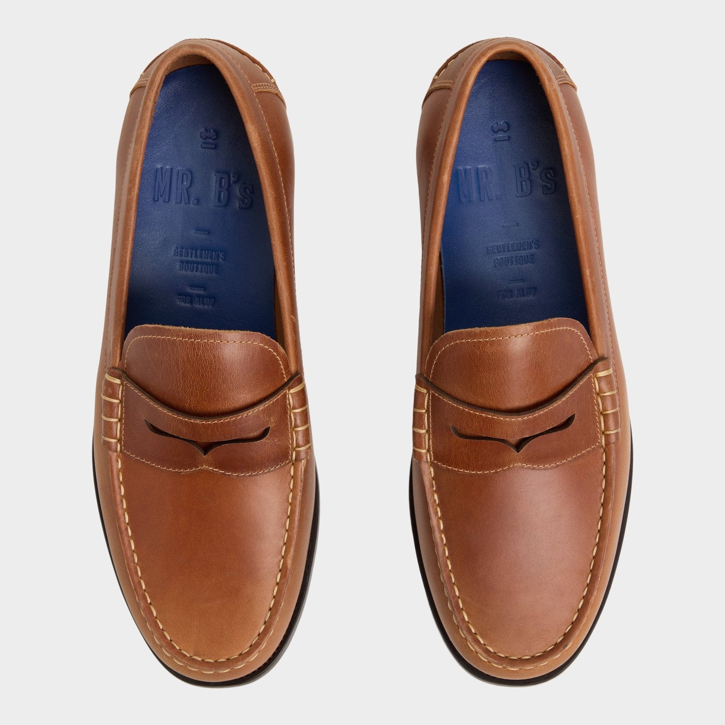 Jarom in Cognac - Loafer - Cognac