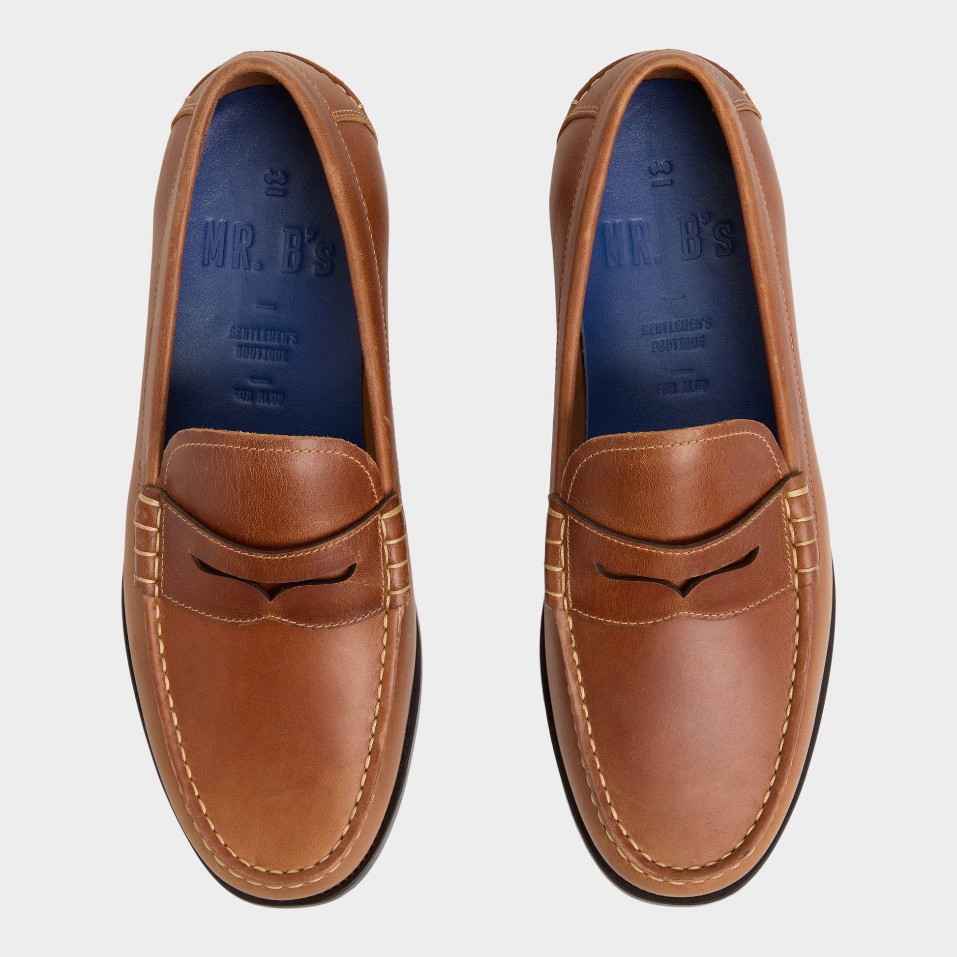 Jarom in Cognac - Loafer - Cognac