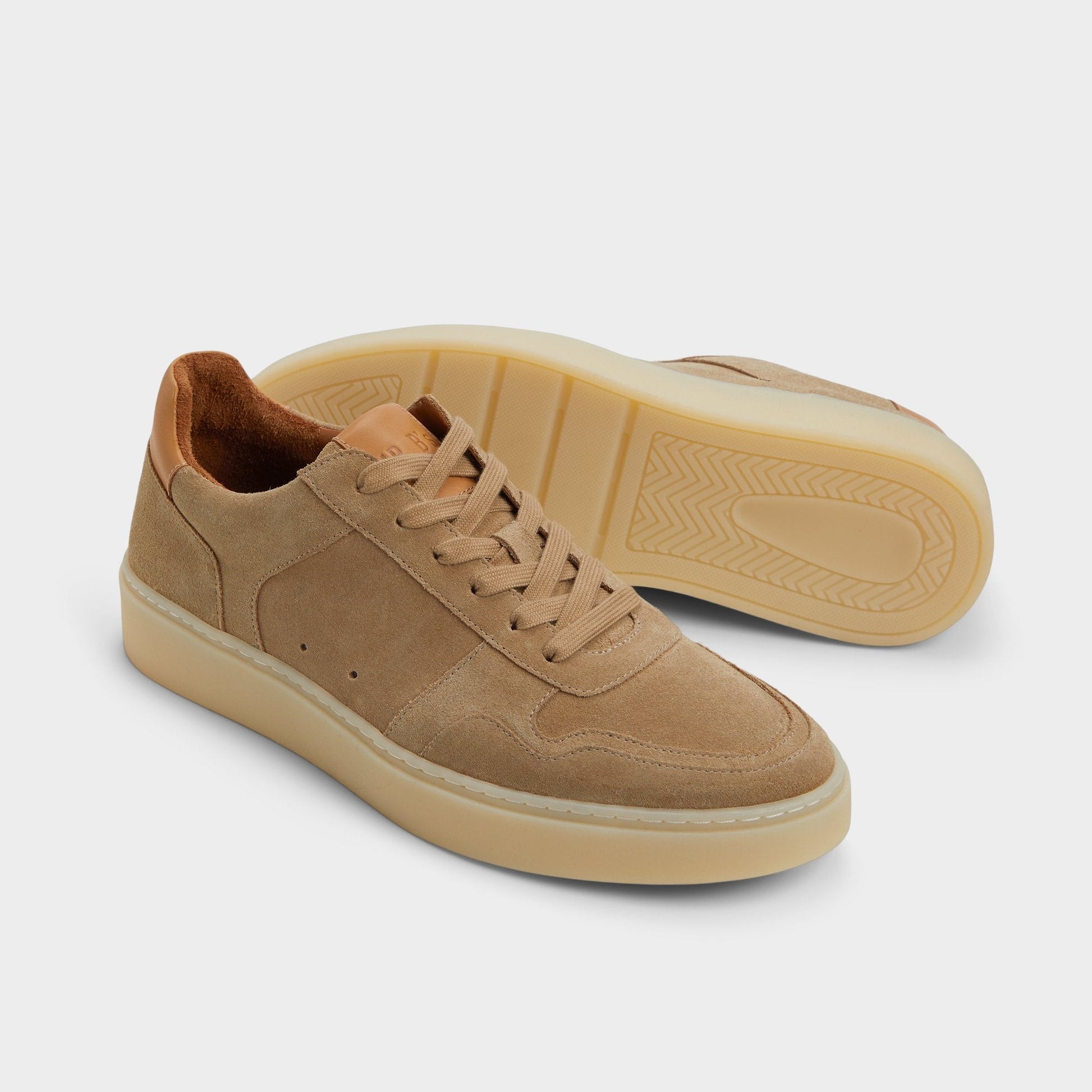 Montie in Cognac - Low top sneaker, Cup sole - Cognac