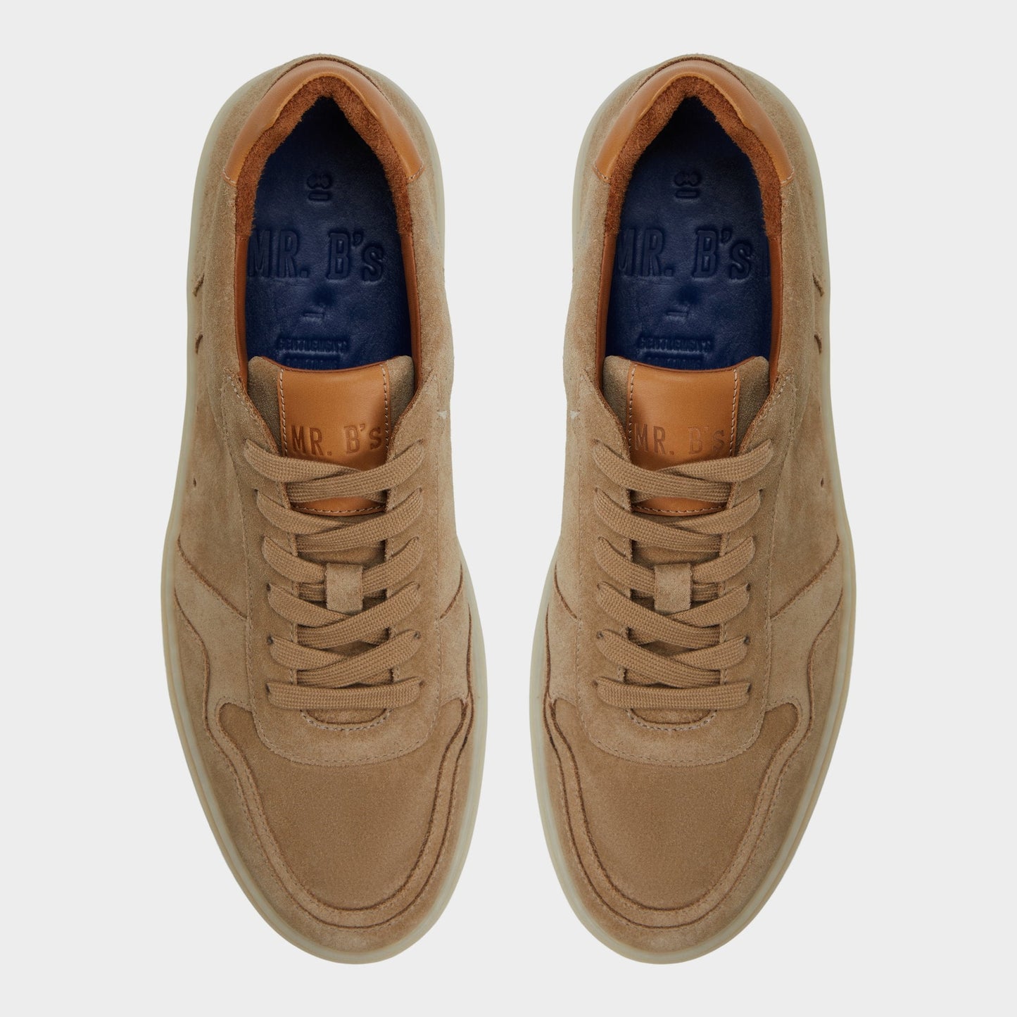 Montie in Cognac - Low top sneaker, Cup sole - Cognac