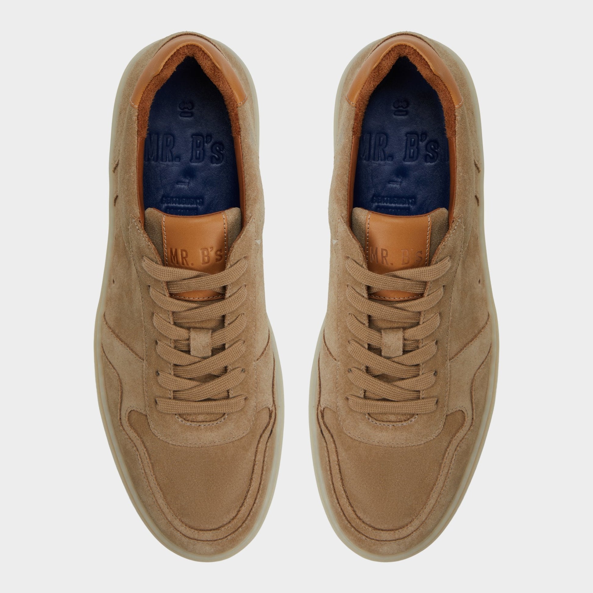 Montie in Cognac - Low top sneaker, Cup sole - Cognac