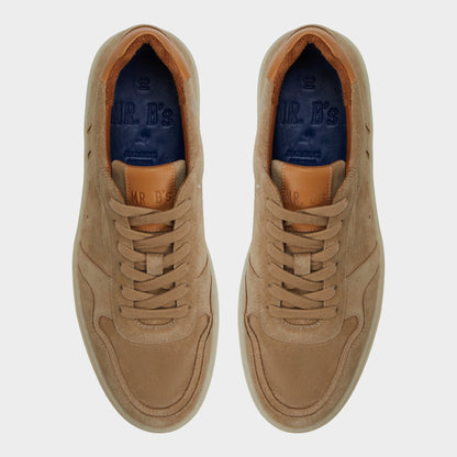 Montie in Cognac - Low top sneaker, Cup sole - Cognac