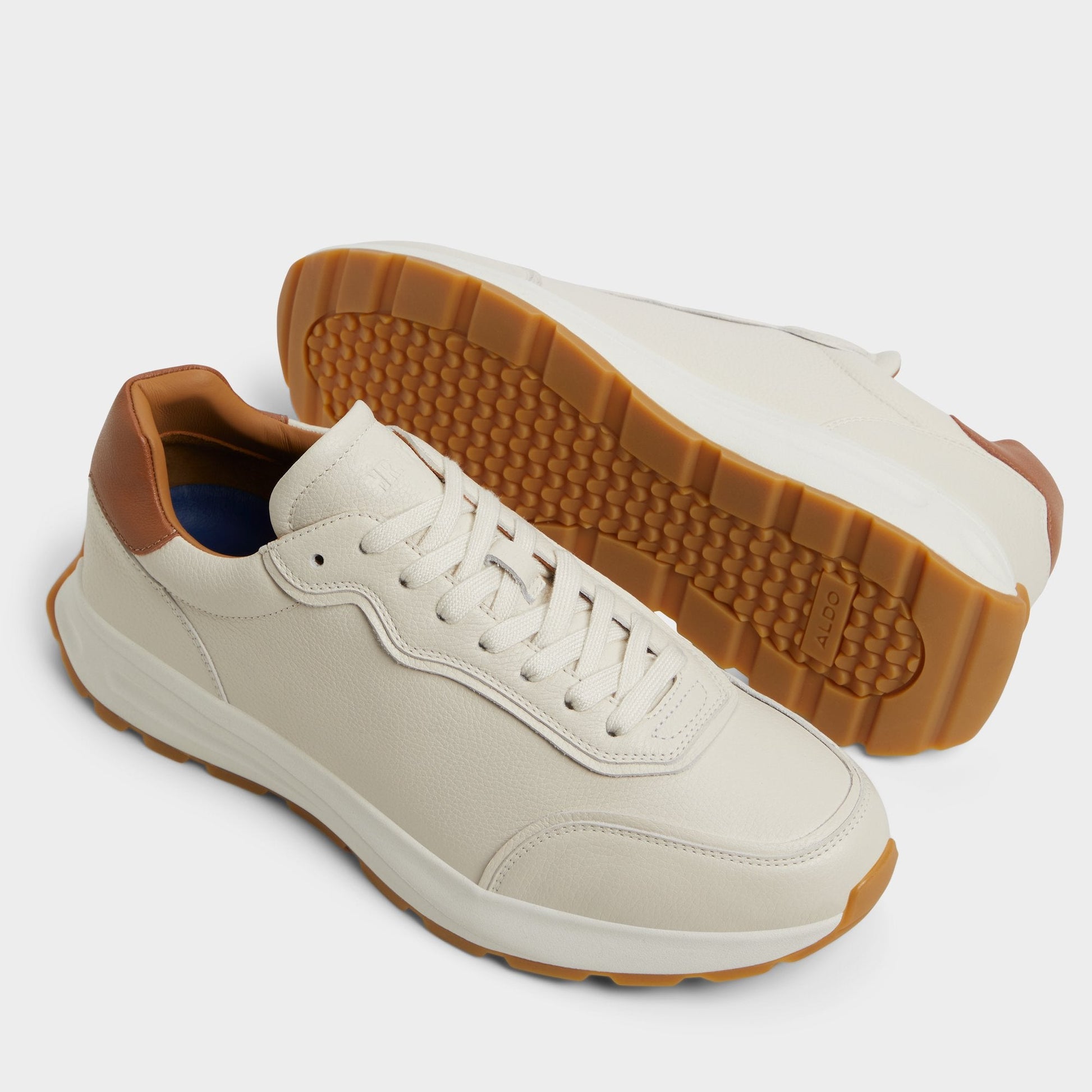 Alessio Ivory Men's Athletic sneakers - Jogger sneaker - Ivory