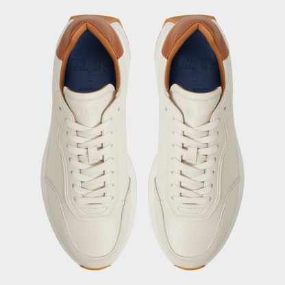 Alessio Ivory Men's Athletic sneakers - Jogger sneaker - Ivory