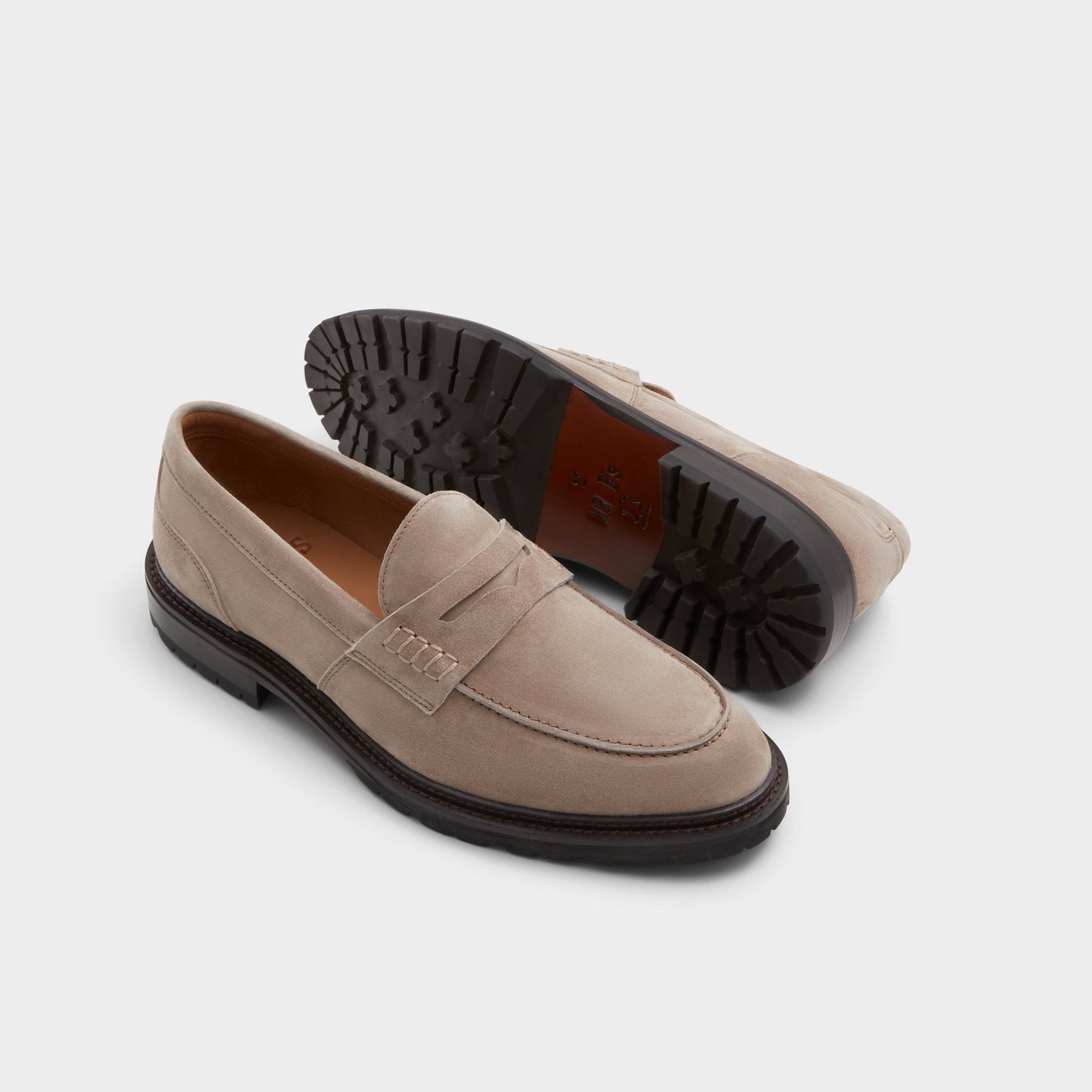 Aleris Brown Men's Dress Shoes - Loafer, Lug sole - Brown