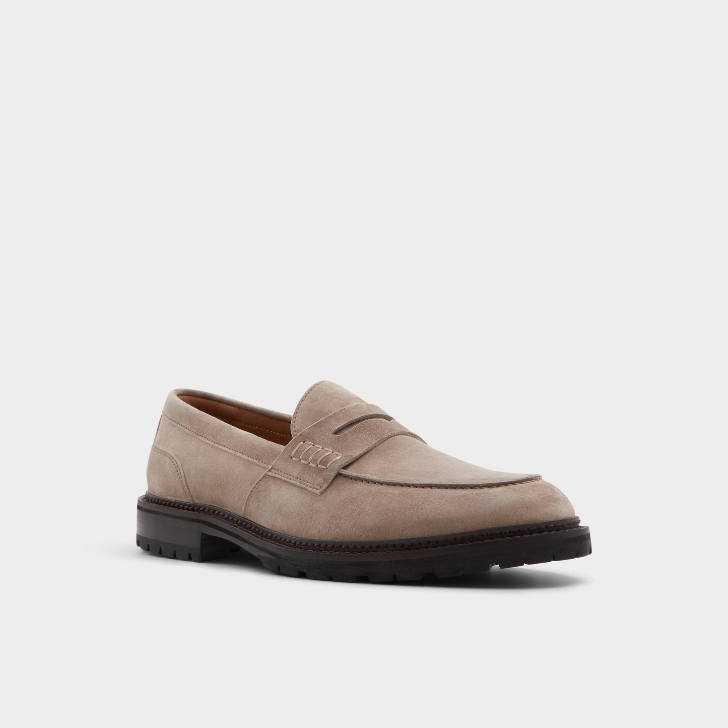 Aleris Brown Men's Dress Shoes - Loafer, Lug sole - Brown