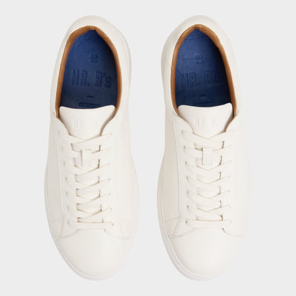Seeger in White - Low top sneaker, Cup sole - White