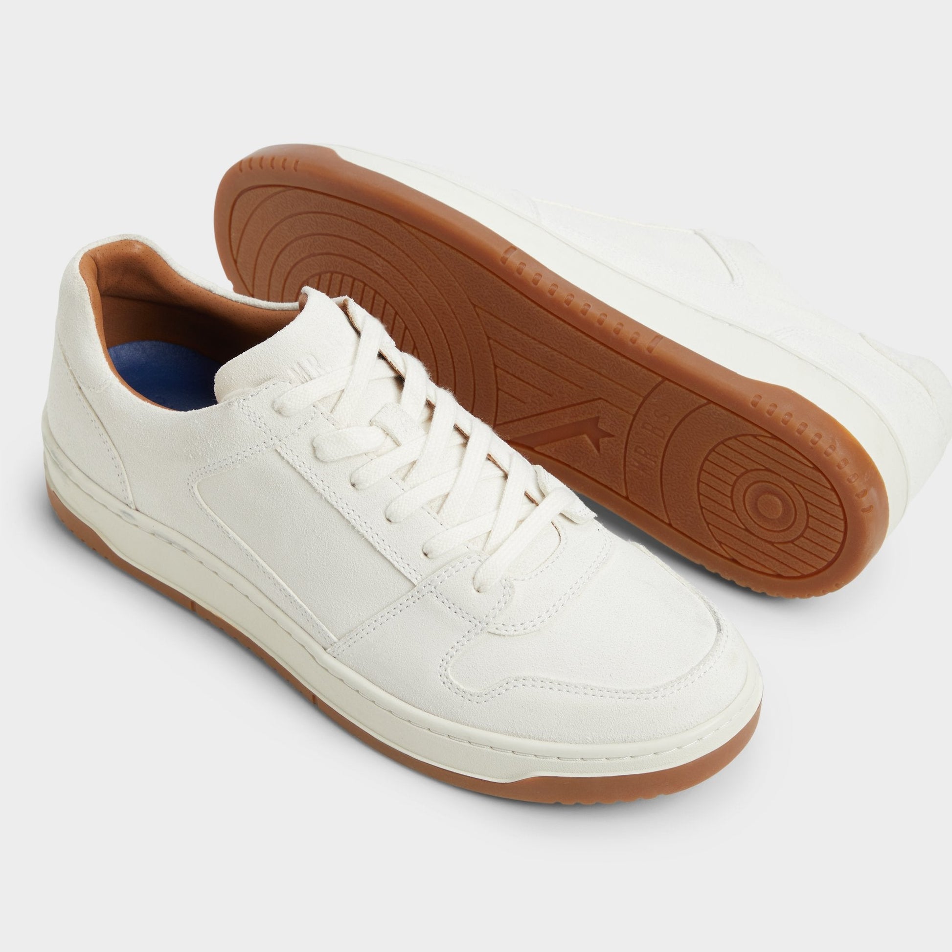 Ludlow White Leather Suede Men's Low top - Low top sneaker - White