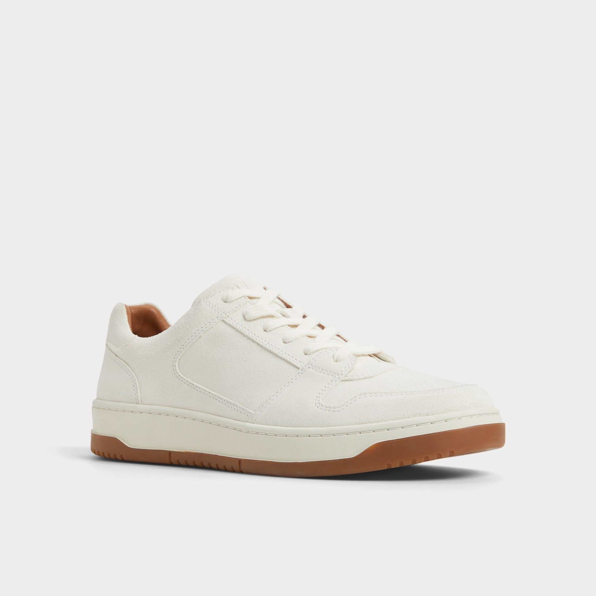 Ludlow White Leather Suede Men's Low top - Low top sneaker - White