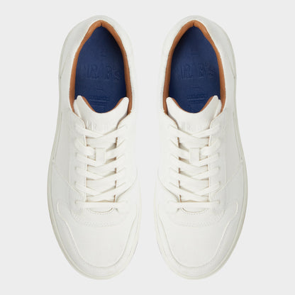 Ludlow White Leather Suede Men's Low top - Low top sneaker - White