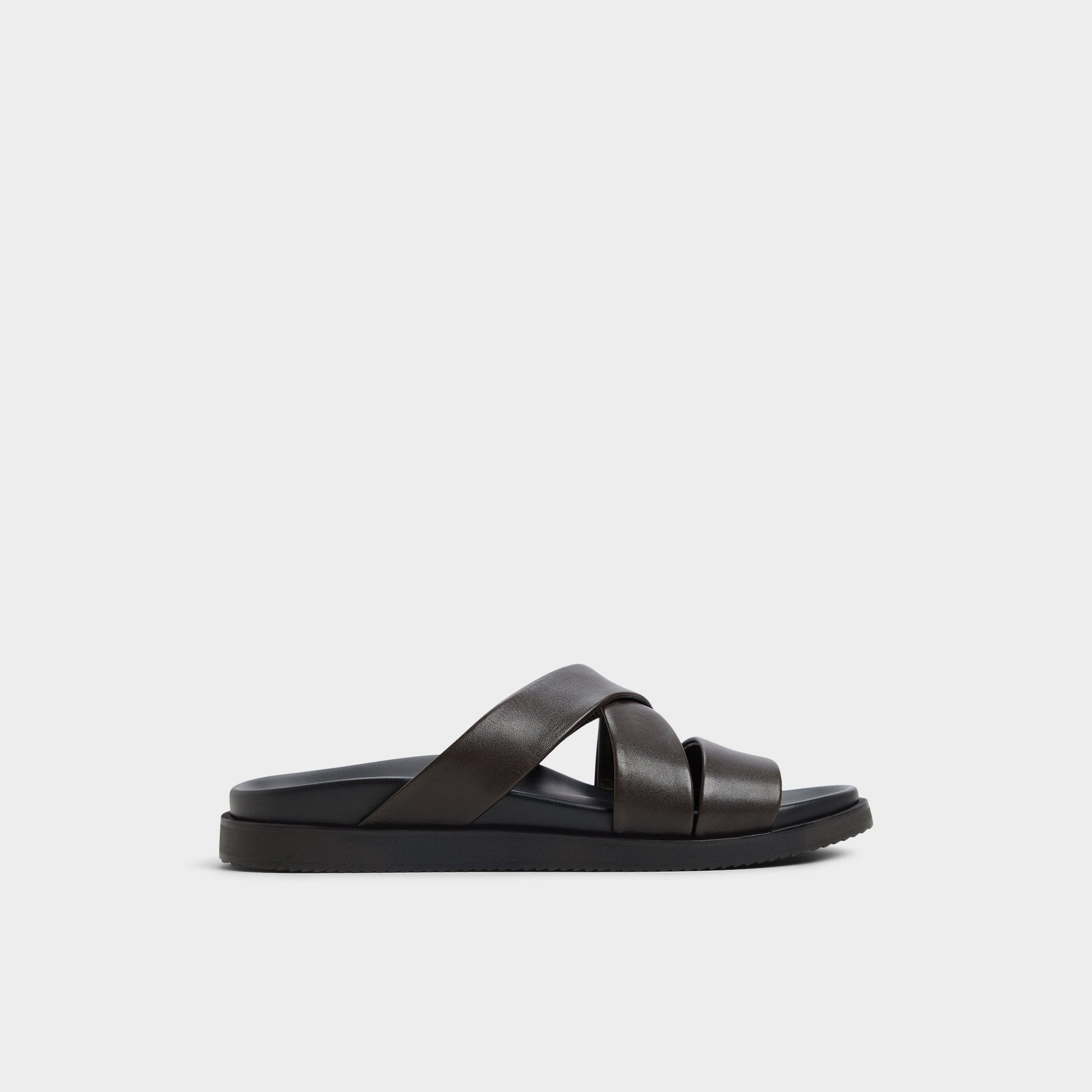 Kairo Dark Brown Men's Sandals & Slides - Slide sandal - Dark Brown
