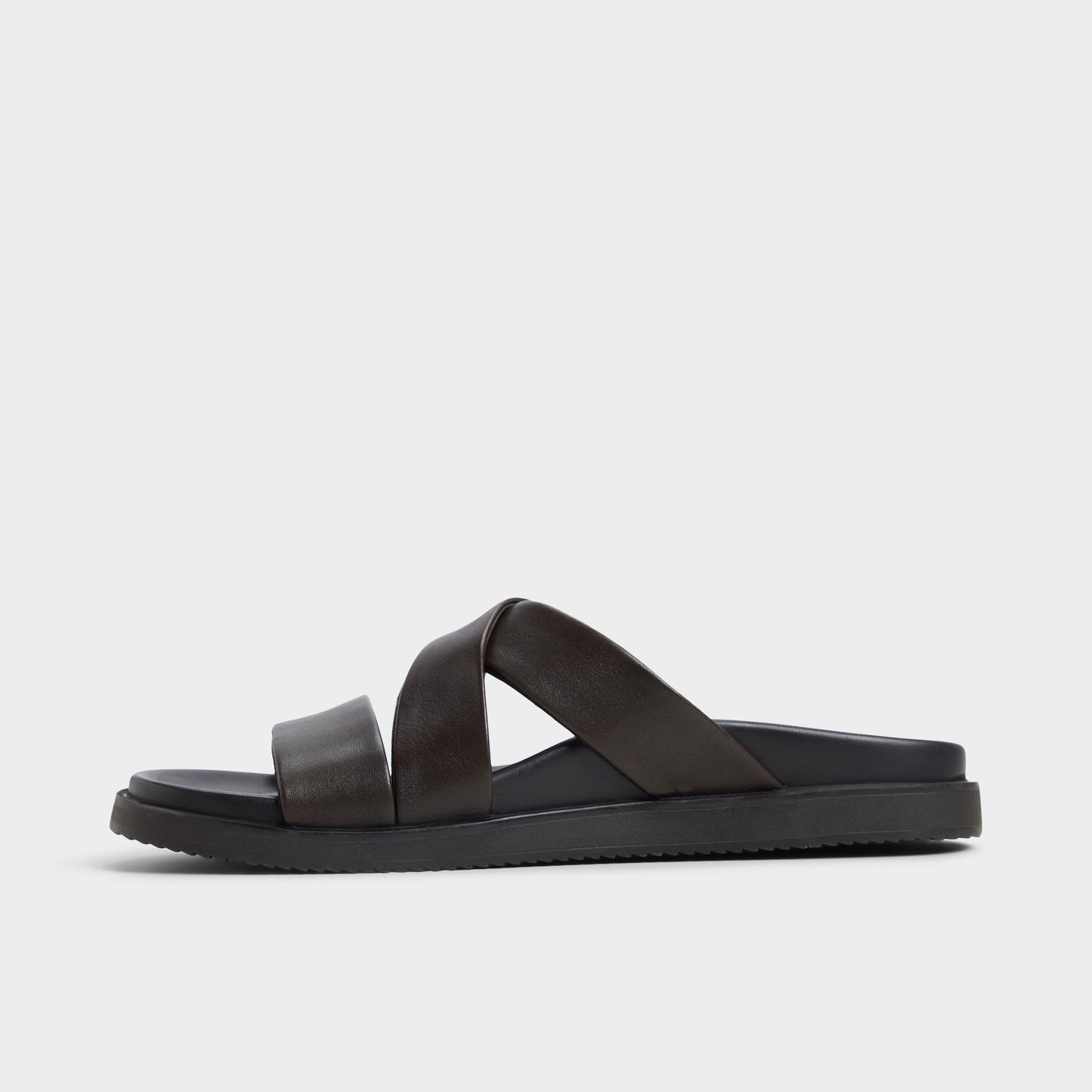 Kairo Dark Brown Men's Sandals & Slides - Slide sandal - Dark Brown