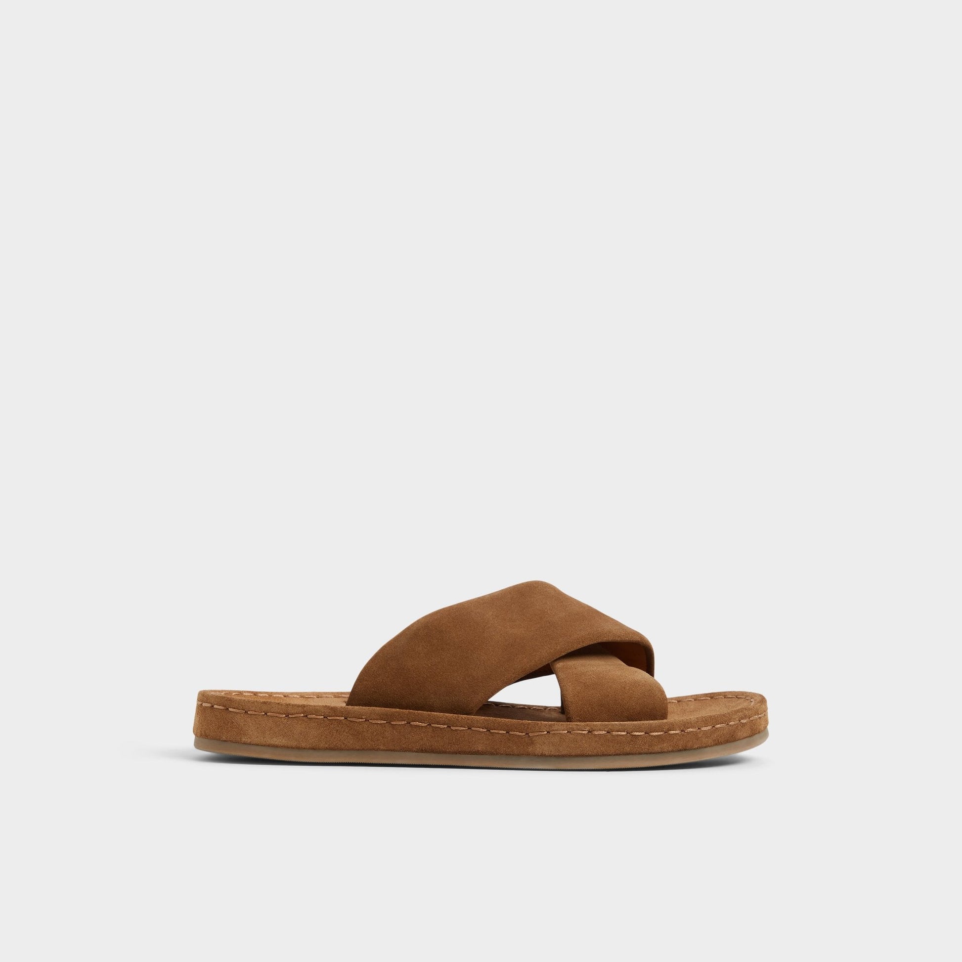 Steele Light Brown Men's Sandals & Slides - Slide sandal - Light brown