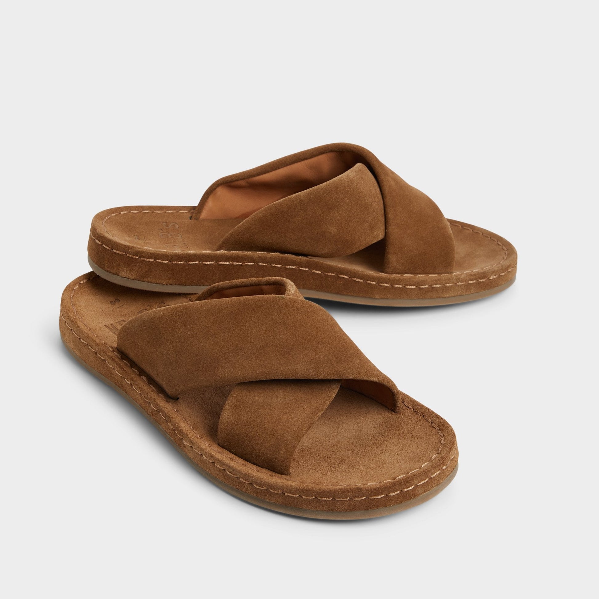 Steele Light Brown Men's Sandals & Slides - Slide sandal - Light brown