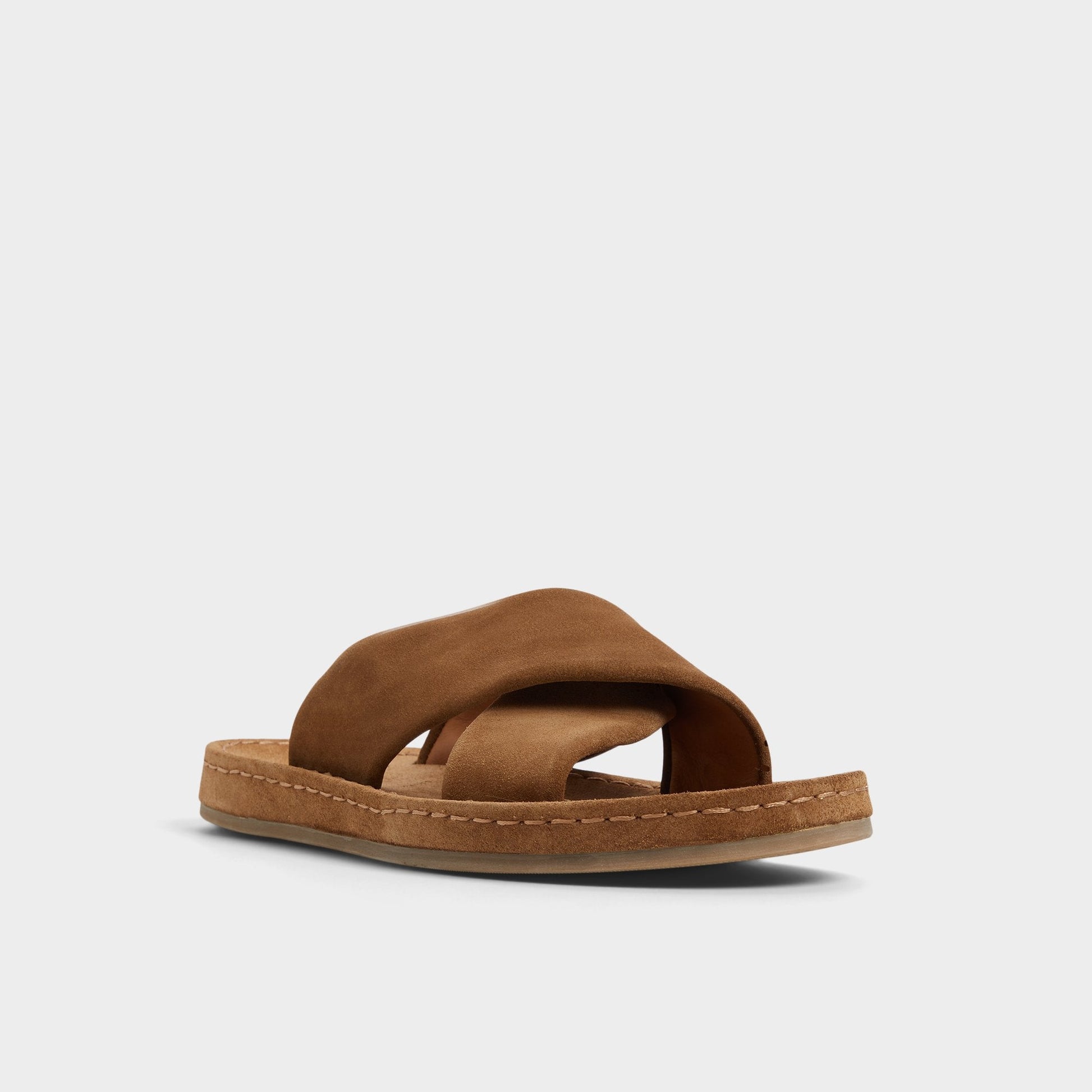 Steele Light Brown Men's Sandals & Slides - Slide sandal - Light brown