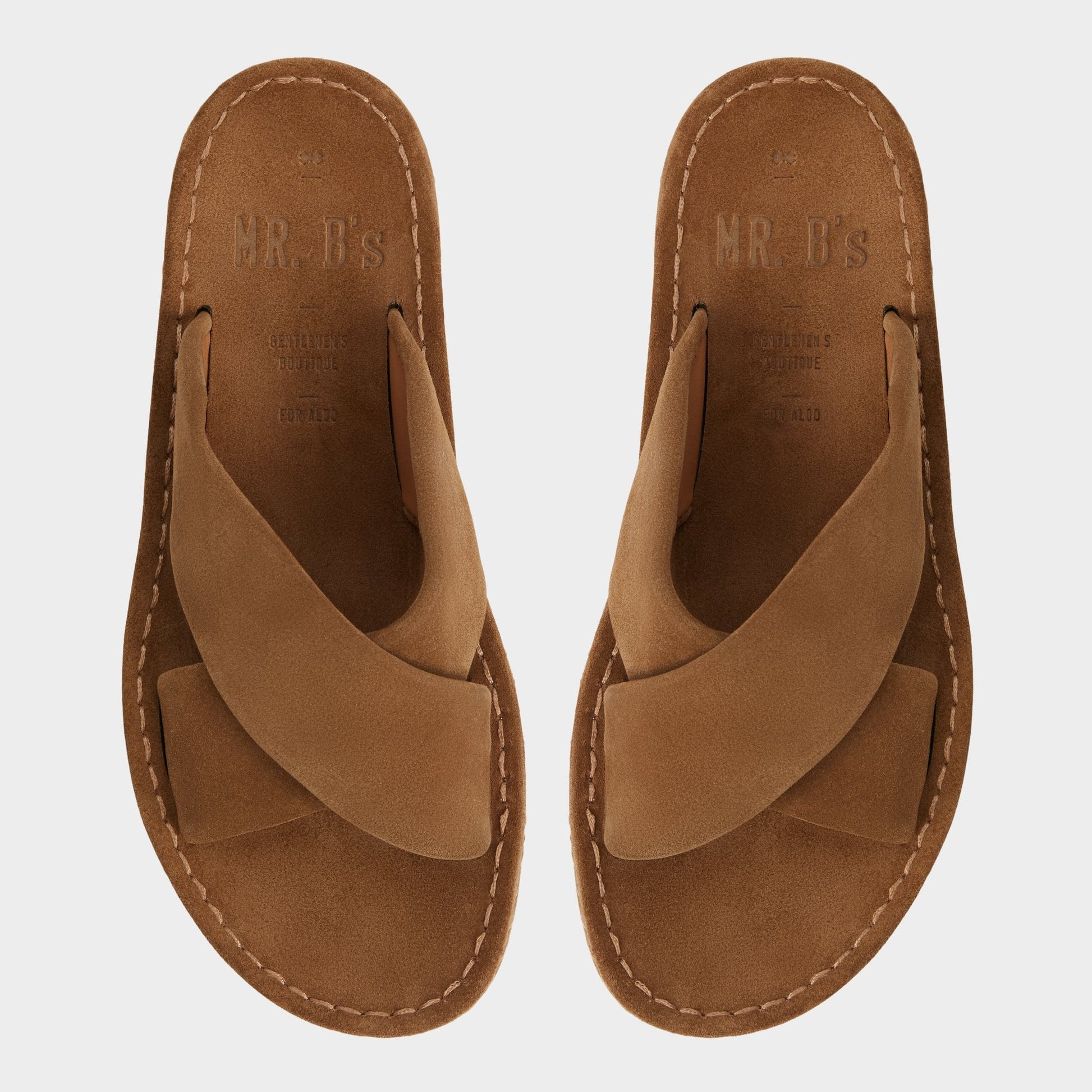 Steele Light Brown Men's Sandals & Slides - Slide sandal - Light brown