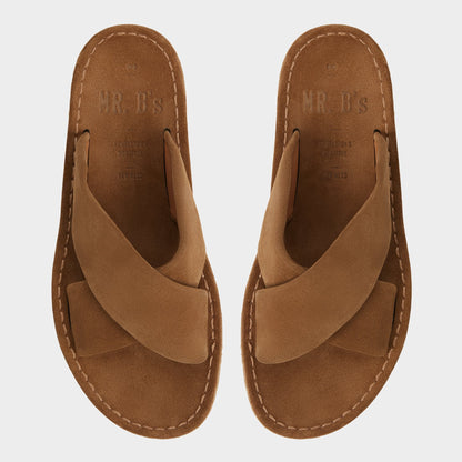 Steele Light Brown Men's Sandals & Slides - Slide sandal - Light brown