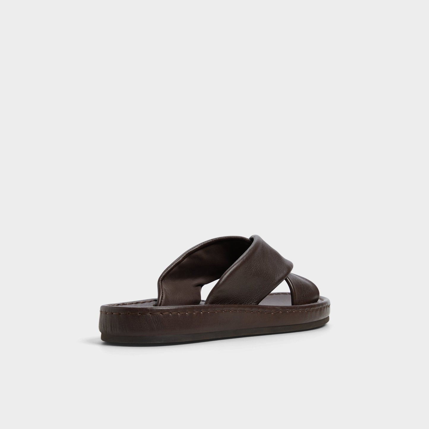 Steele Dark Brown Men's Sandals & Slides - Slide sandal - Dark Brown