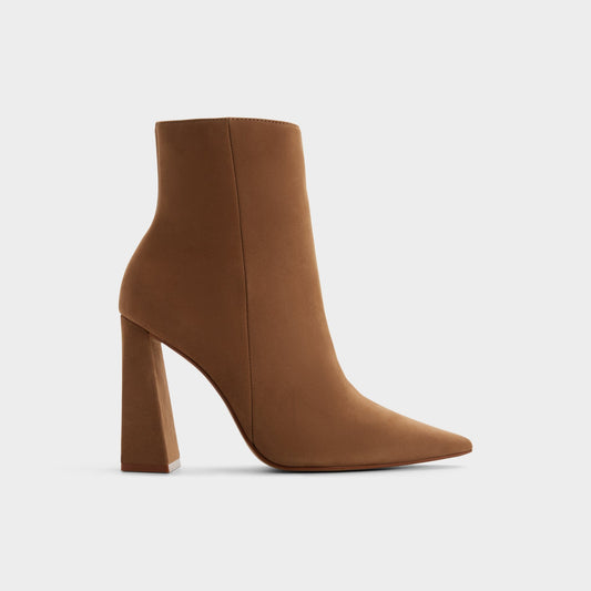 Carredendar in Tan - Ankle boot, Block heel - Tan
