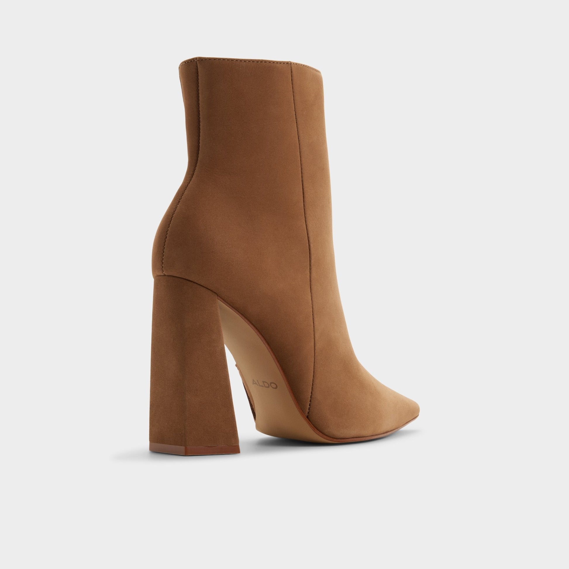 Carredendar in Tan - Ankle boot, Block heel - Tan