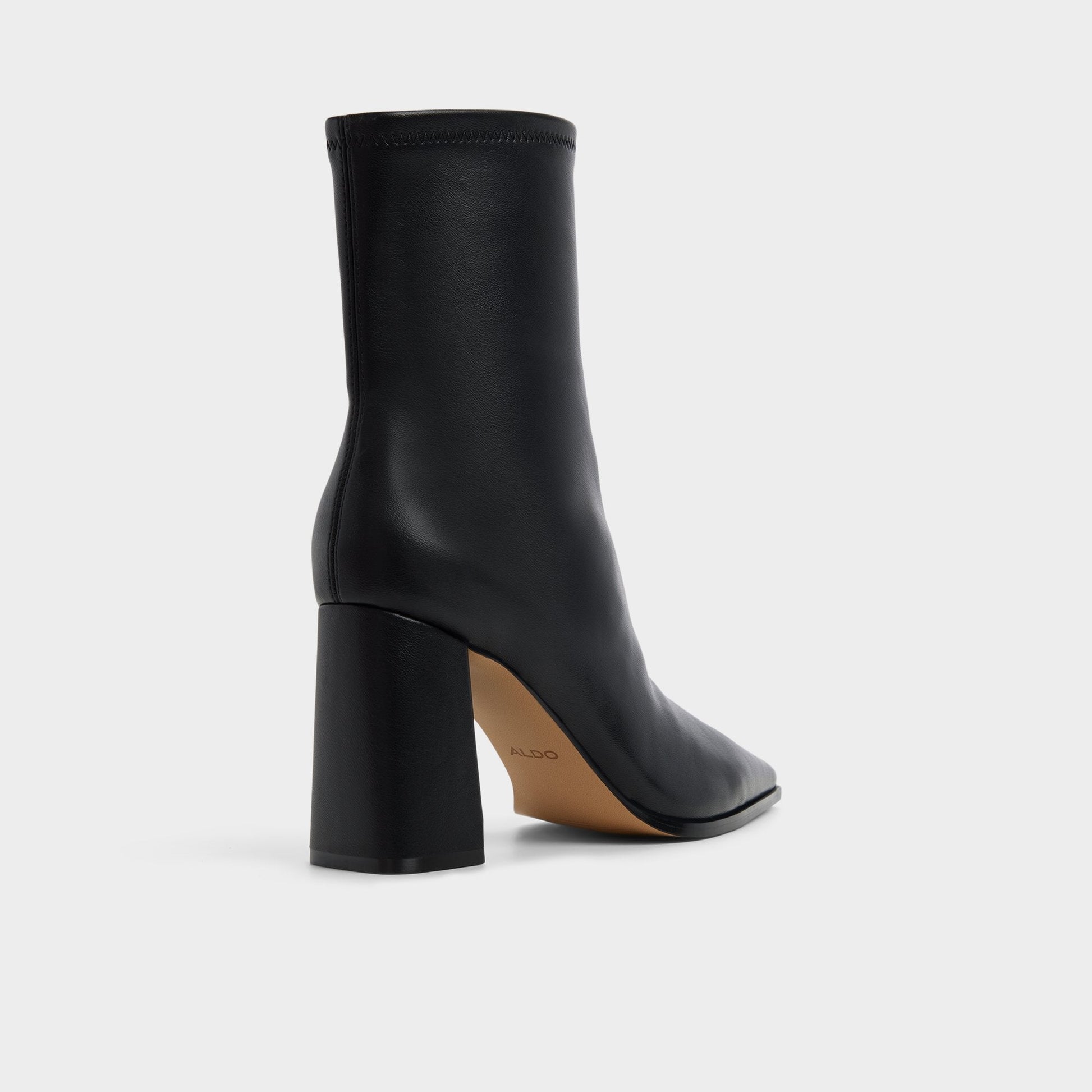 Figgy in Black - Ankle boot, Block heel - Black