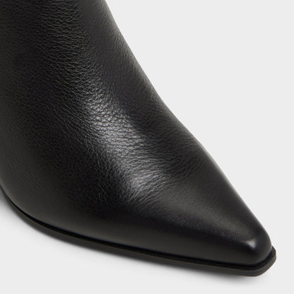Shanah in Black - Ankle boot, Block heel - Black
