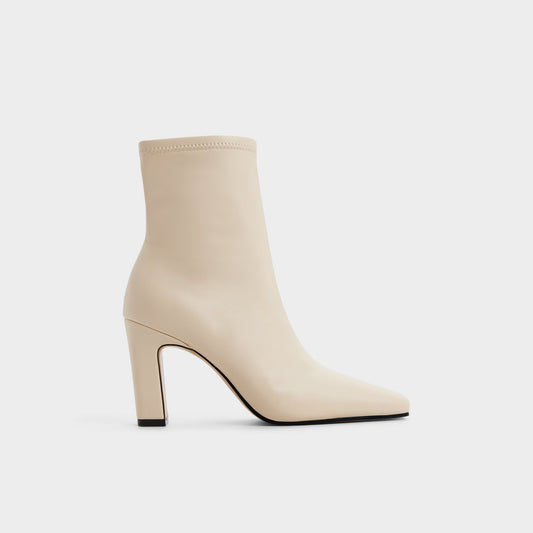 Cybele in Cream - Ankle boot, Block heel - Cream