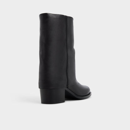Nolya in Black - Ankle boot, Block heel - Black