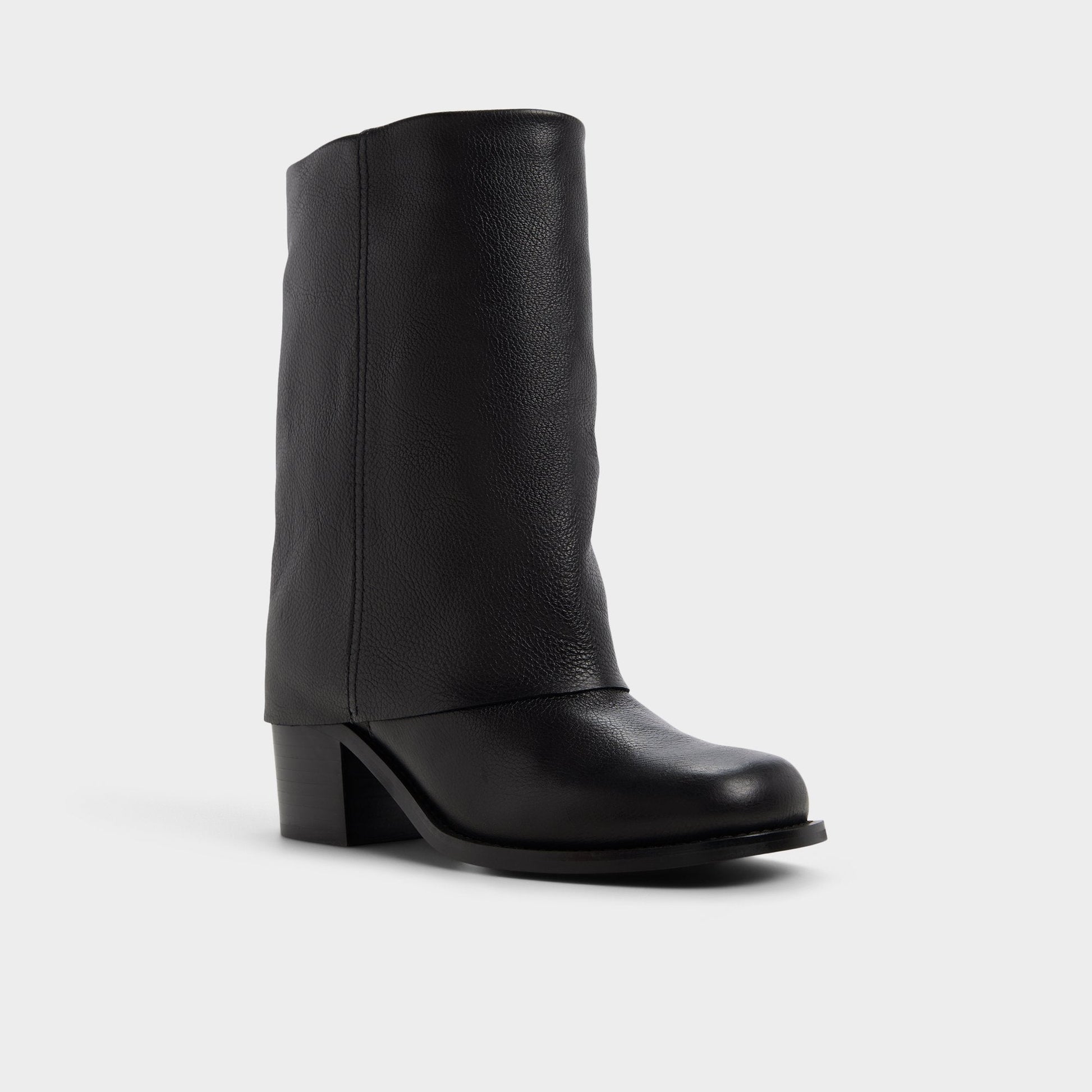 Nolya in Black - Ankle boot, Block heel - Black