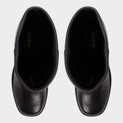 Nolya in Black - Ankle boot, Block heel - Black