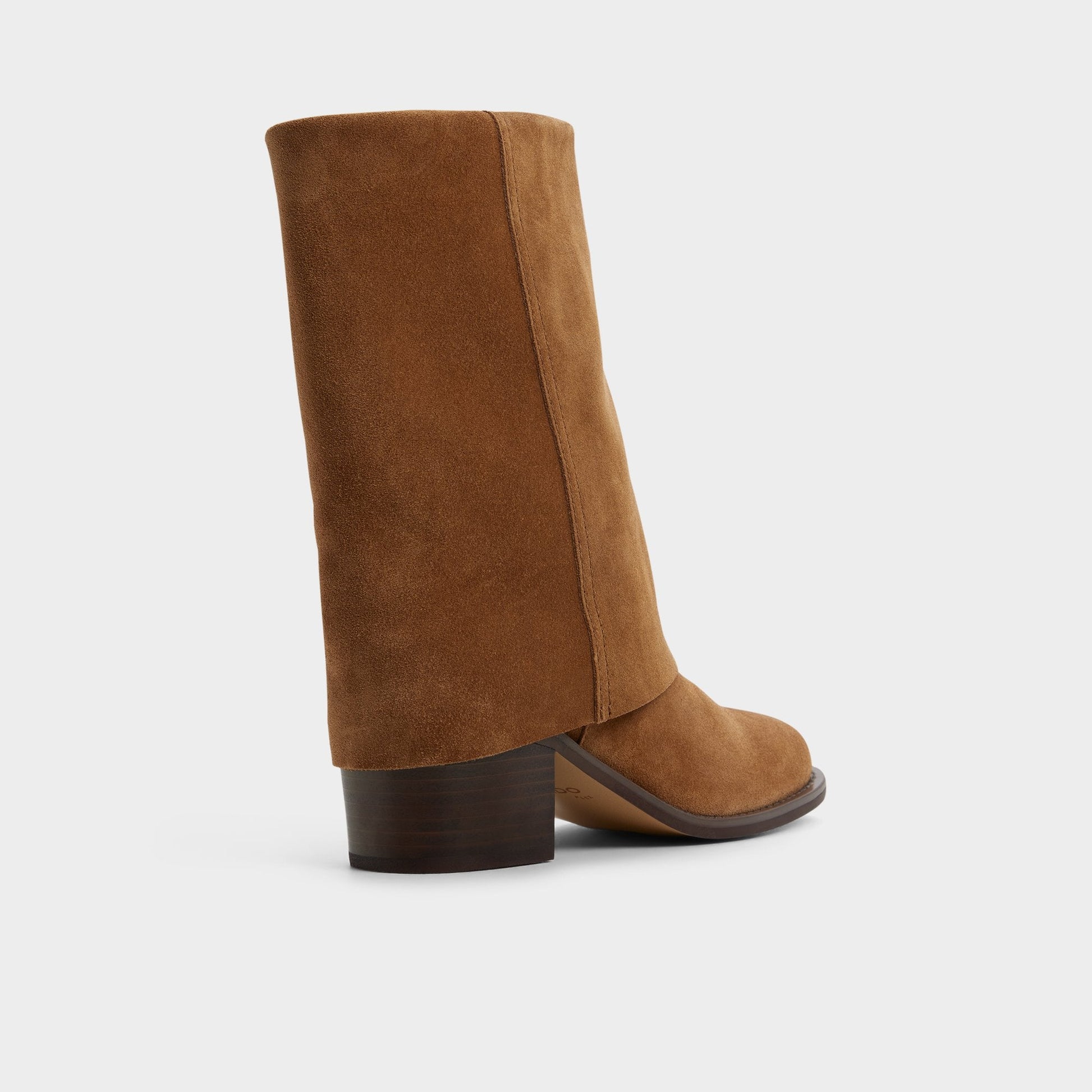 Nolya in Medium Brown - Ankle boot, Block heel - Medium brown