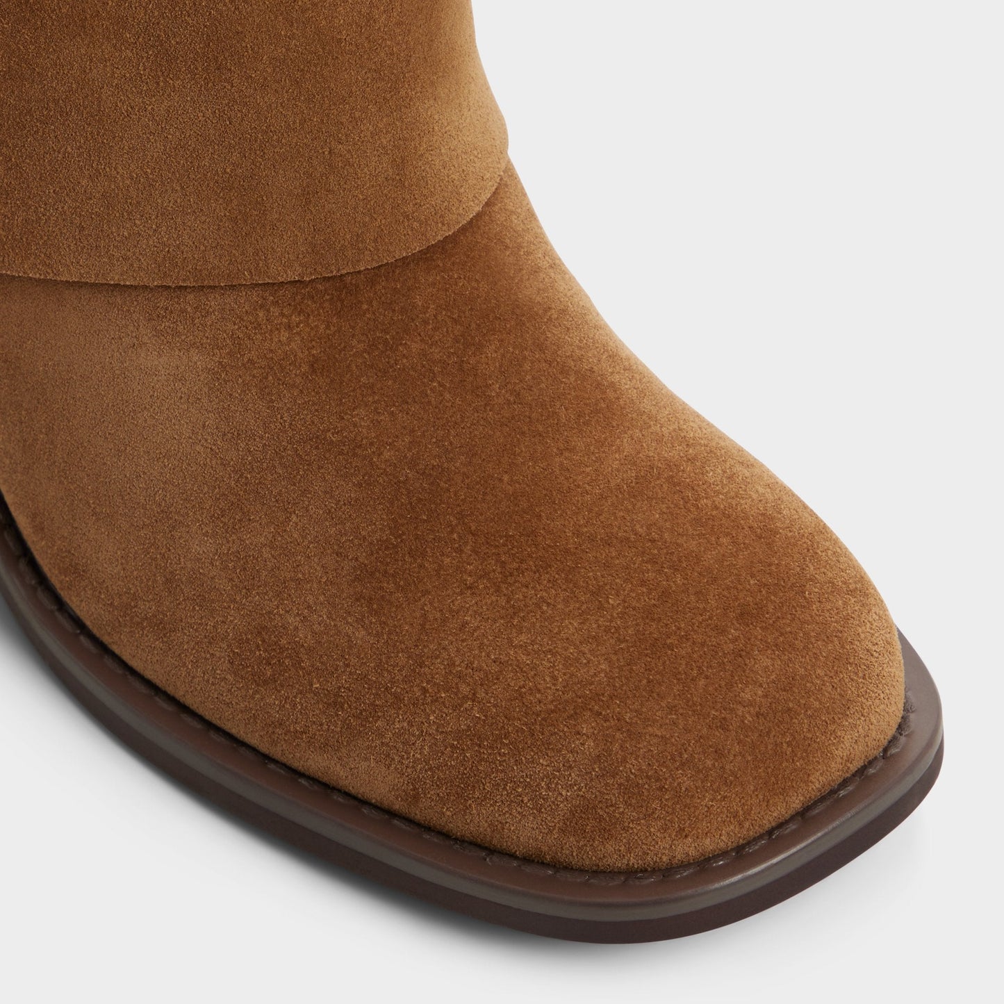 Nolya in Medium Brown - Ankle boot, Block heel - Medium brown