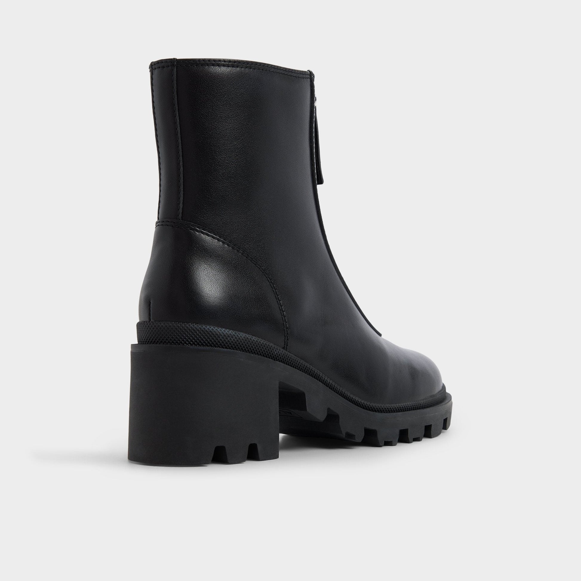 Merielle in Black - Ankle boot, Lug sole - Black