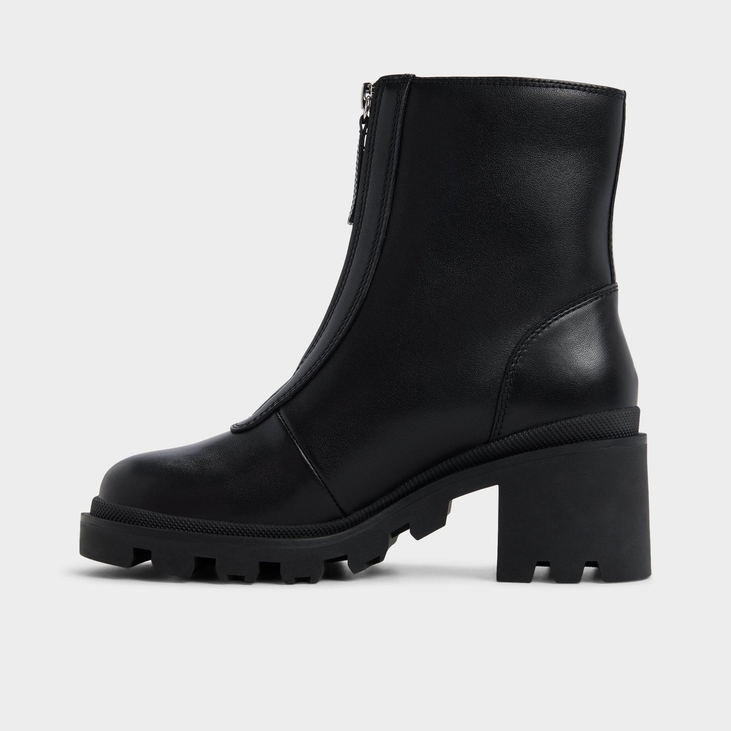 Merielle in Black - Ankle boot, Lug sole - Black